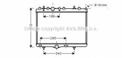 AVA QUALITY COOLING pe2255 -  Радиатор, охлаждение двигателя